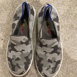 Rothy's Gray Camo Kid's Sneakers